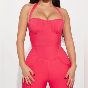 NWT Fuchsia Jumpsuit